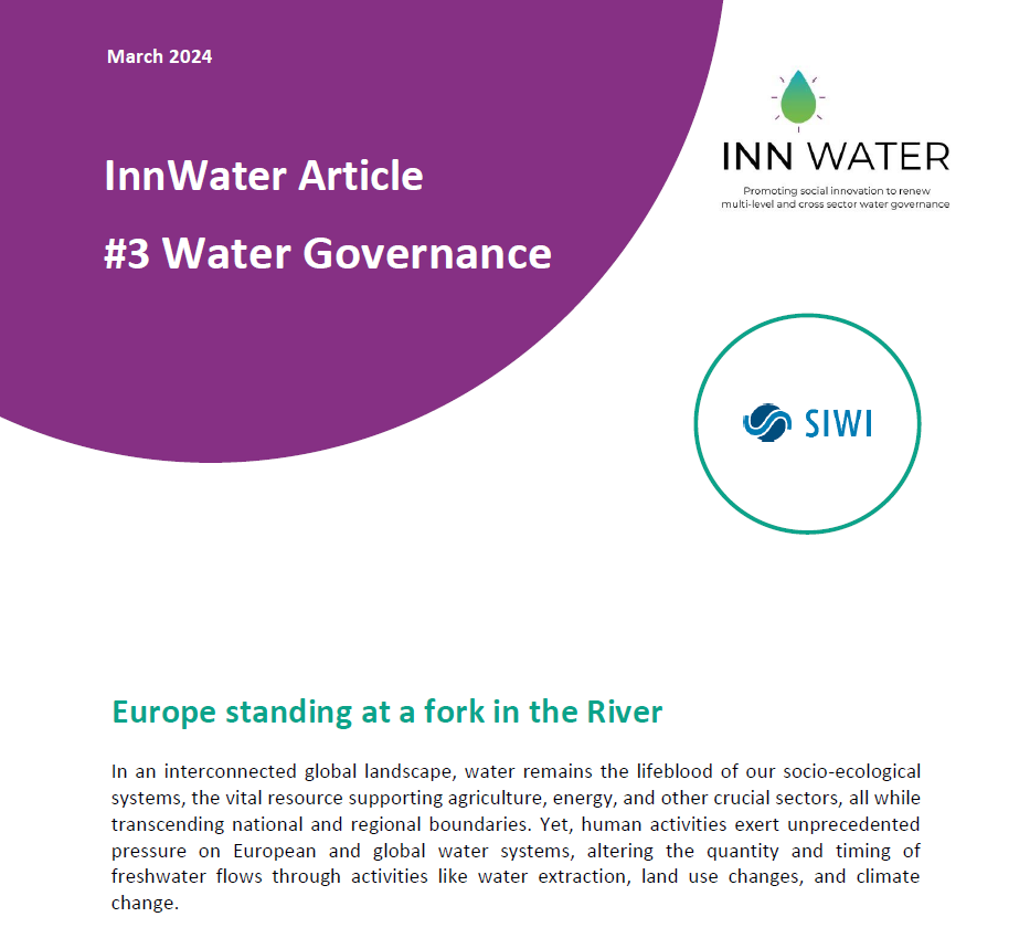 InnWater Article #3 - Water Governance