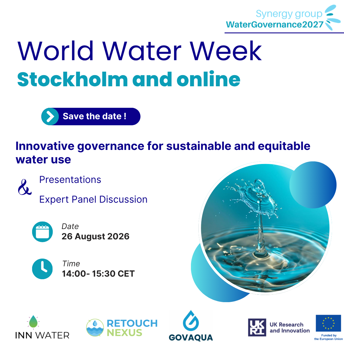 InnWater at the World Water Week 2026 !