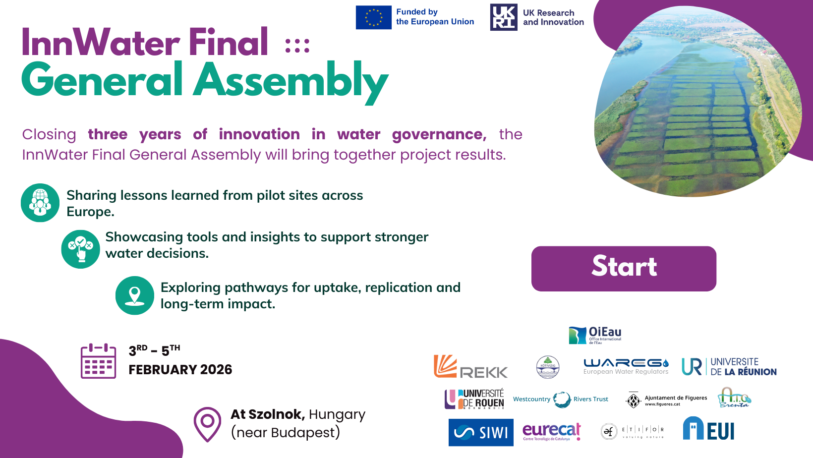 InnWater Final General Assembly - 3–5 February 2026 | Szolnok, Hungary